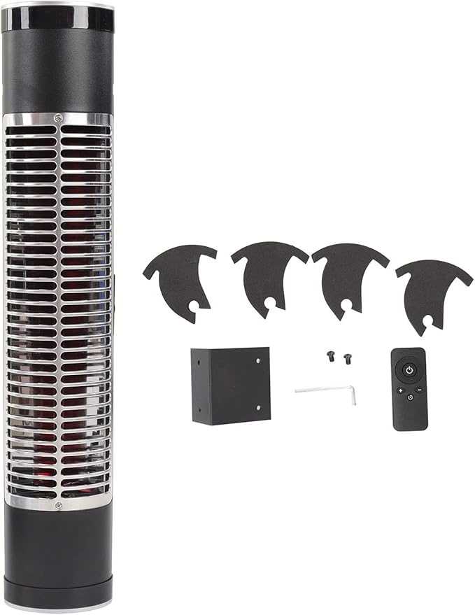 Freestanding fireplace heater